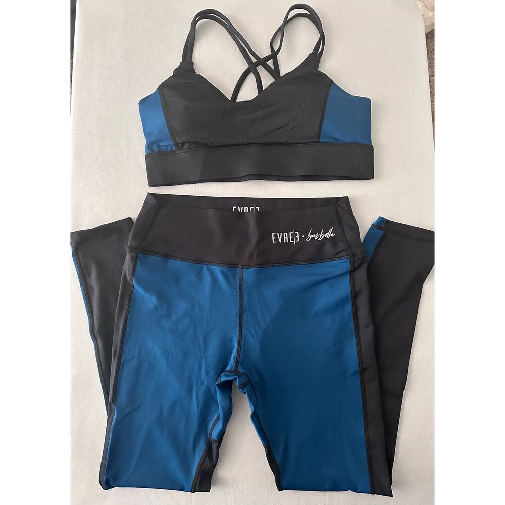 EVREE Barbella New Women’s Heart Sportsbra/Leggings Set - L